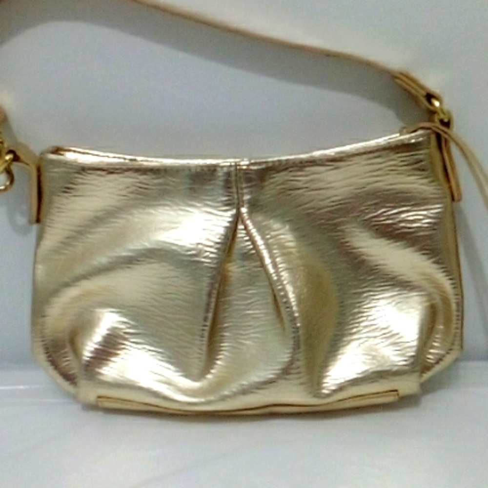 Victoria's Secret gold small Y2K shoulder bag